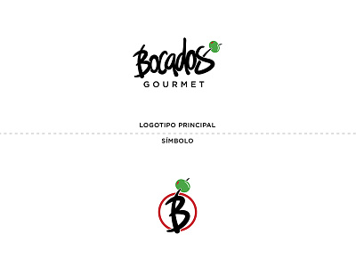 Bocados Gourmet Main Logo and its Symbol branding canada design graphic graphicleo handmadetype illustration logo logotipo typography venezuela