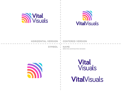 Logo Variations - Vital Visuals Logo arabia saudi brand branding design graphic graphicleo illustration logo logotipo typography venezuela