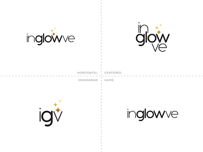 inglowve Logo Variations beauty brand branding design girl graphic graphicleo illustration logo logotipo make up typography venezuela