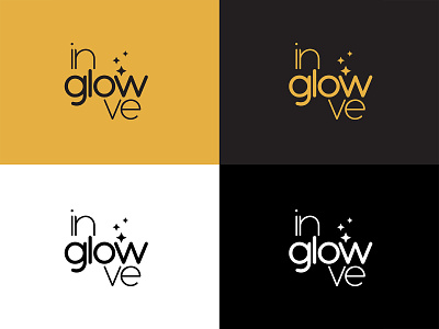 inglowve Monocolor Version beauty brand branding design girl graphic graphicleo illustration logo logotipo make up typography