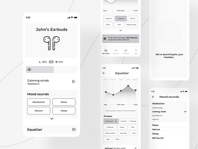 Music - IoT App app design ui ux