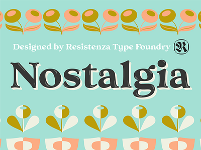 Nostalgia Font Resistenza brush design font type typography writing