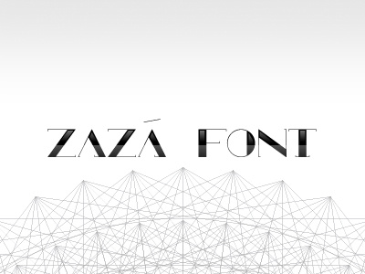 Zazafont clean font magazine modern type zazá