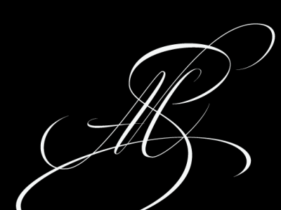 S.A.M calligraphy copperplate