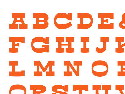 Attica font typography woodtype