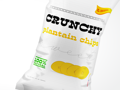 Pantain Chips chips crunchy package woodtype