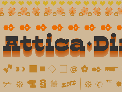 Attica Dingbats dingbats icons typography woodtype