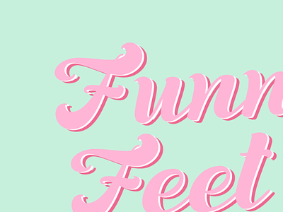 Funny Feet - IceCreams & Fonts brush fonts icecream type