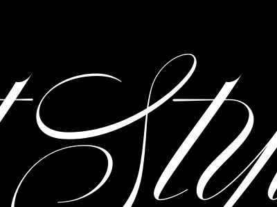 Sty-Ligature lettering logo script