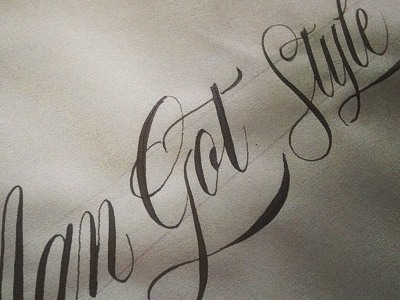 Man Got Style - wip calligrafia calligraphy logo