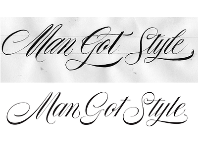 Wip - MGS calligraphy copperplate english lettering script