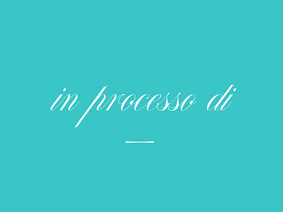 inglese- in processo di english script type