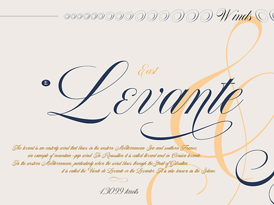 Levante calligraphy copperplate english script type typography