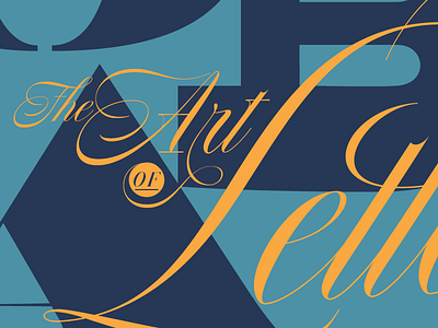 The art of Letter - Nautica calligraphy copperplate font nautica script typography