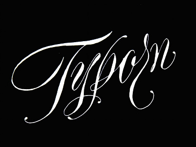 Typorn Calligraphy calligraphy copperplate script type writing