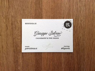 My business card business cards calligraphy copperplate script type writing