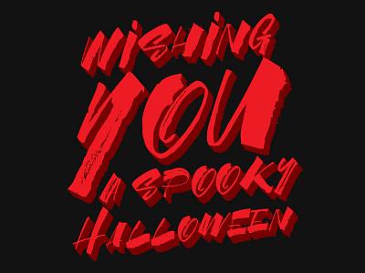 Halloween font halloween ruling pen type typography