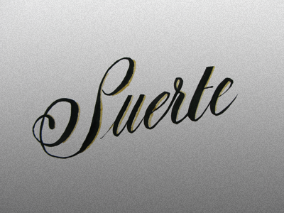 Suerte calligraphy cocteau font handwritten lettering script tattoo