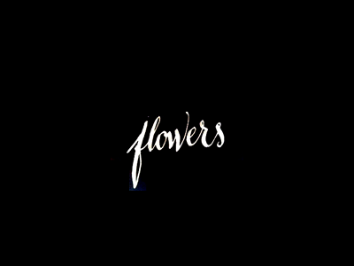 Flowers blog font type typeface