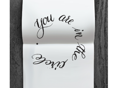 You calligraphy letteing typography
