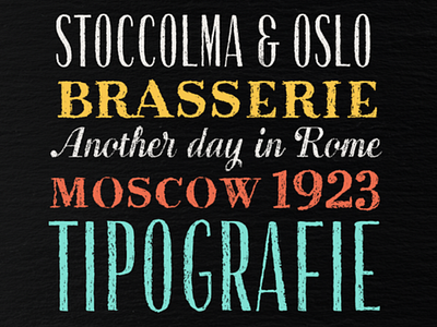 Gessetto chalk sans script serif type