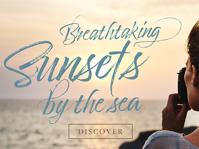 Breathkating Sunset by the sea brush brushlettering calligraphy discover font graphicdesign script sunsettypography lettering type typography