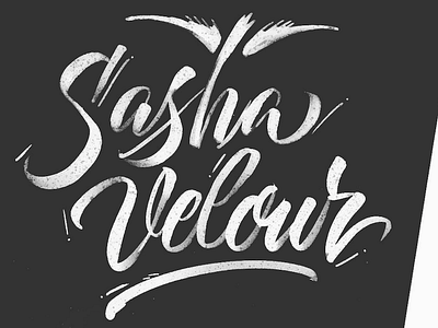 Sasha Velour brush calligraphy dragqueen dragrace rupaul script
