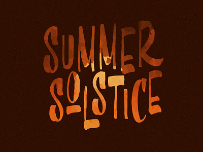 Summer Solstice bachplease brush font solstice summer type