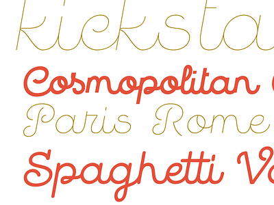 Quaderno Slanted font monoline script