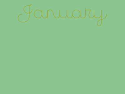 January font january script type