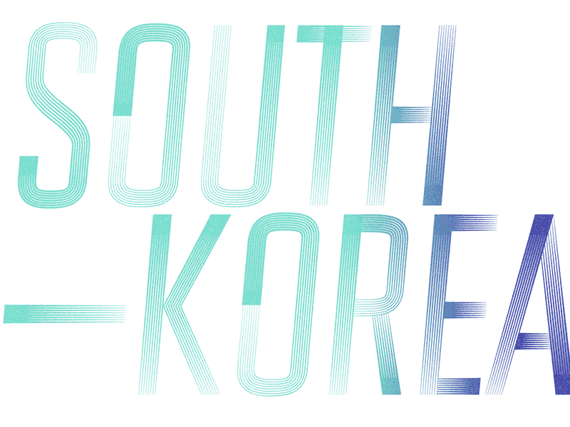 South Korea - Regular & Italic italic korea multiline regular type typography