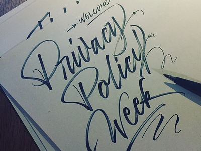 Privacy policy week calligraphy