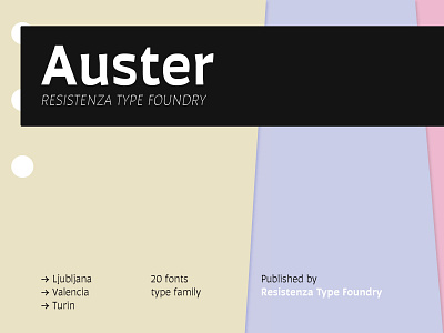 Auster font awesome font design fonts sans serif typography