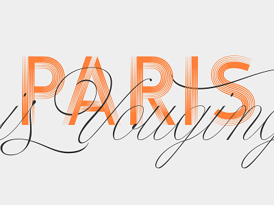 Paris is Voguing calligraphy design display font font font awesome fonts script type