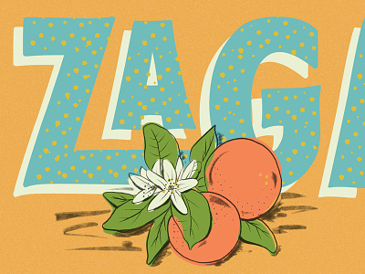 Pesto Fresco - Zagara design flower font font bundle illustration orange tipografia type typography