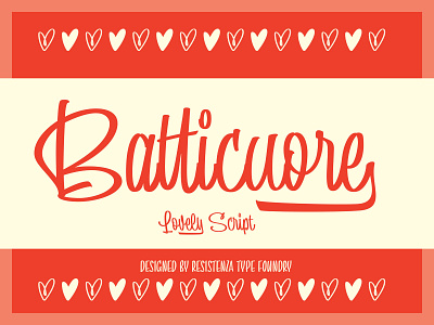 Batticuore - New Font Release brush calligraphy font handwritten illustration lettering ligature ligaturecollective script type typography writing