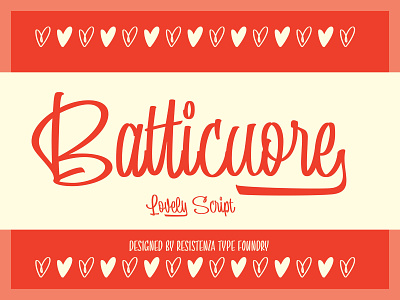 Batticuore - New Font Release