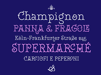 Royale design font serif tuscan type typography