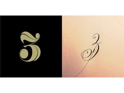 3 3 calligraphy lettering