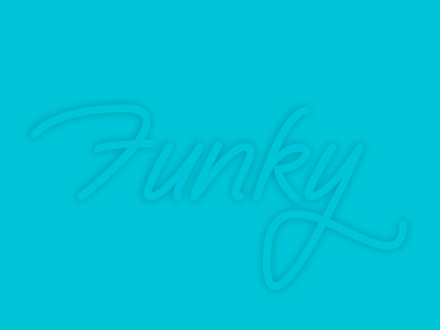 Funky font neon type yma