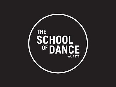 The School of Dance Logo brand branding logo logotype type typography
