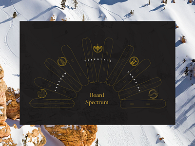 Cardiff Board Spectrum ecommerce graphic layout snowboards ui ux website