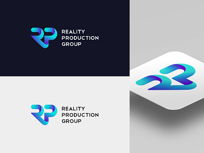 Logo for software company apps augmented reality gradient information technology isometric letterlogo letters logo logodesign logomaker logotype modern monogram p r rp software volume volumetric