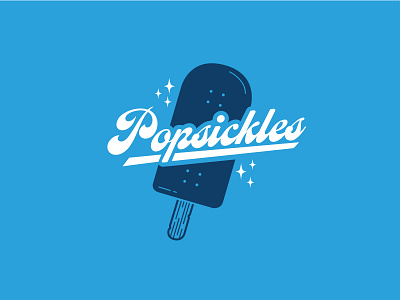 Popsickels art branding design illustration illustrator logo minimal typeface typography vector