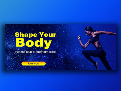 Fitness Web Banner branding design digital ui ux web