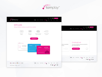 Tomplay - Gift Cards buying process