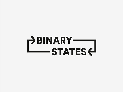 Binary States design graphic design identity indian logo minimal typography wordmark