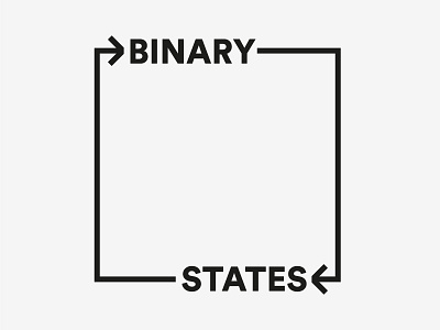 Binary States 2 design graphic design identity indian logo minimal typography wordmark