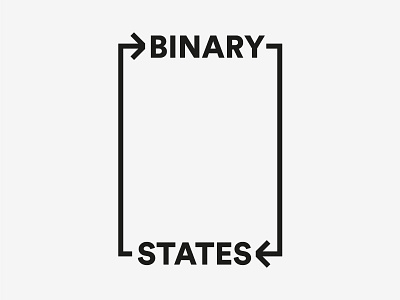 Binary States 3 design graphic design identity indian logo minimal typography wordmark