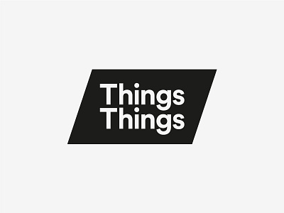 Things Things design graphic design identity logo minimal typography wordmark